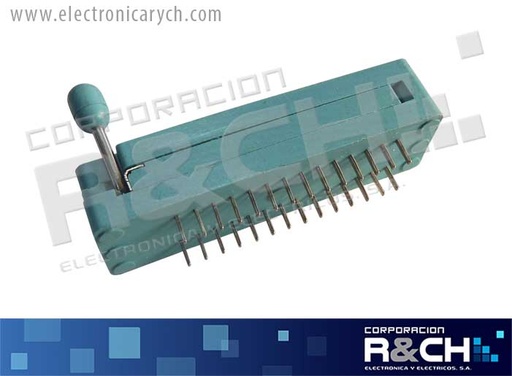 [SK-28PZIFD] SK-28PZIFD socket ZIF 28 pin delgana