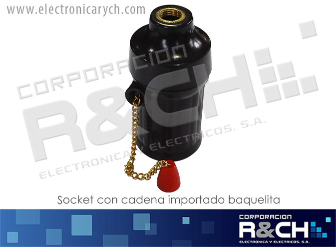 60-S21C socket con cadena importado baquelita