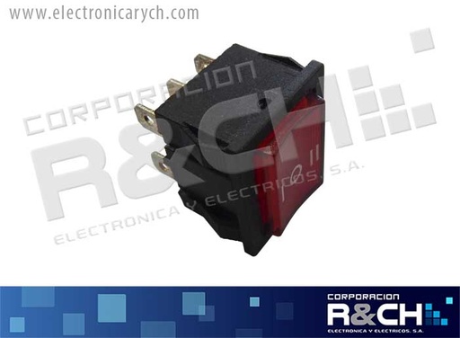 [SW-14710] SW-14710 switch 2 polo 3 tiros 10A rojo on-off-on mediano