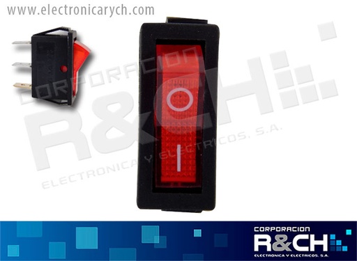 [SW-906] SW-906 switch 1 polo 1 tiro 12V con luz