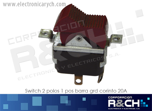 [SW-DPST-BGC20A] SW-DPST-BGC20A switch 2 polos 1 pos barra grd corinto 20A