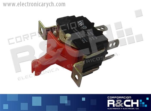 [SW-8943] SW-8943 switch 2 polos 1 tiro 15A 125V/220V palanca roja