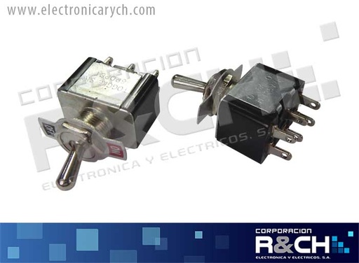 [SW-DPDT-PM6A] SW-DPDT-PM6A switch 2 polos 2 pos palanca med 6A