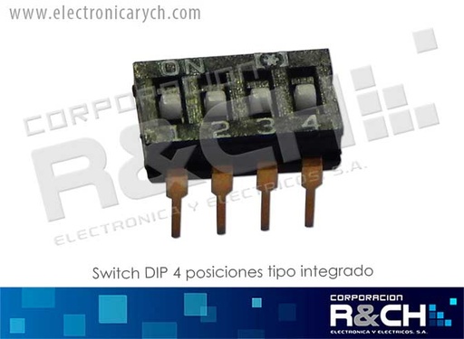 [SW-DIP4I] SW-DIP4I Switch DIP 4 posiciones Tipo Integrado