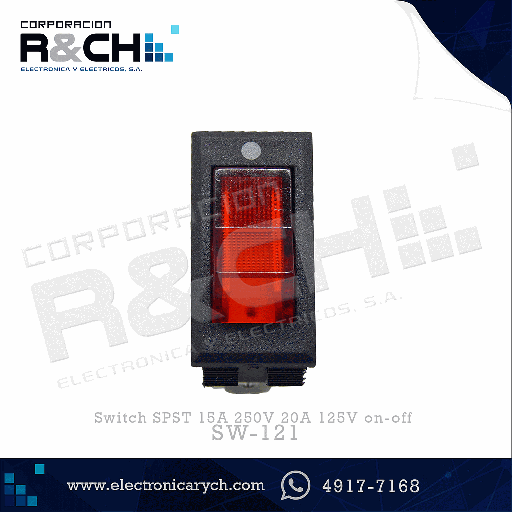 [SW-121] SW-121 switch SPST 15A 250V 20A 125V on-off
