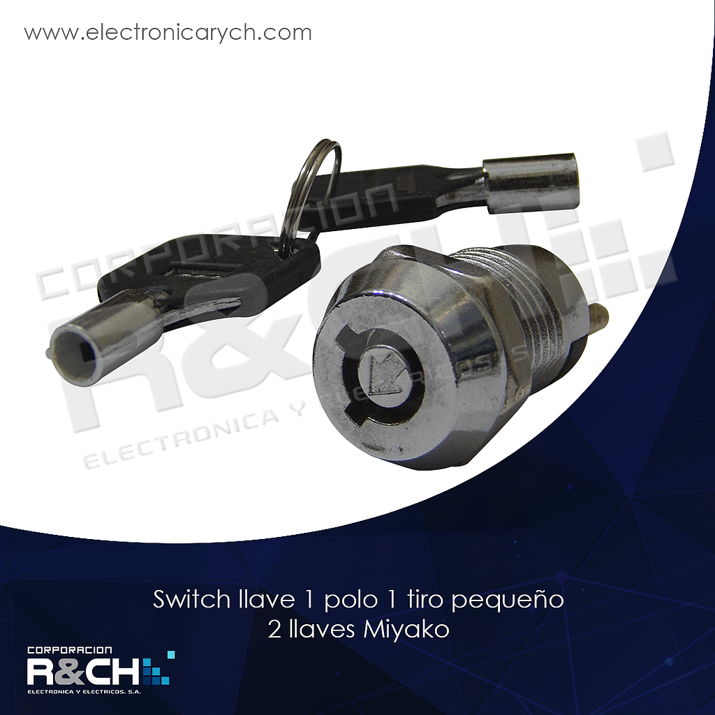 SW-02 switch llave 1 polo 1 tiro pequeño 2 llaves Miyako
