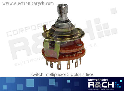 [SW-M-TPCT] SW-M-TPCT switch multiplexor 3 polos 4 tiros