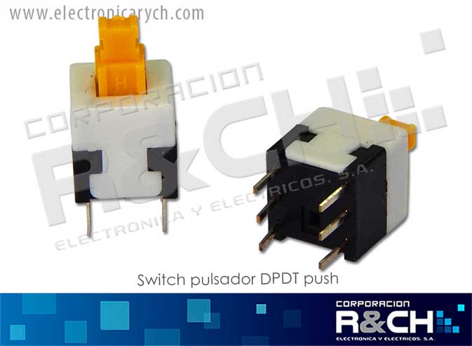 SW-6P1 switch pulsador DPDT push boton