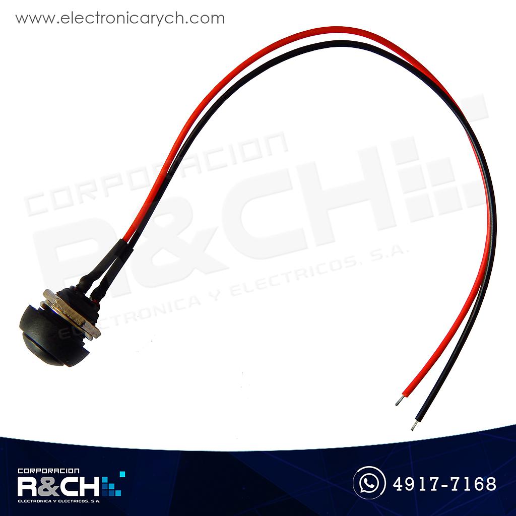 SW-733BCB Switch Pushboton N/A Grande Negro Con Cable