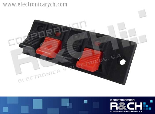 [TM-A4] TM-A4 terminal cuadruple para audio rectangual