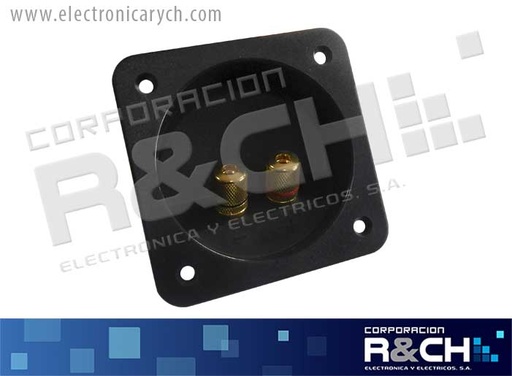 [TM-133] TM-133 terminal doble para bocina redonda conector rosca HQ