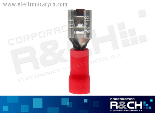 [TM-28] TM-28 terminal hembra rojo 22-18 No.187