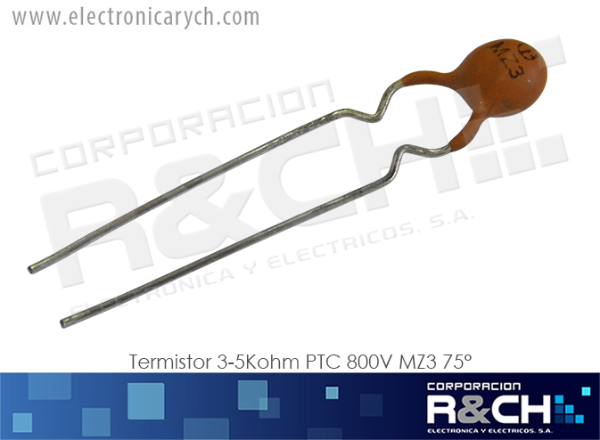 TM-P3K termistor 3-5Kohm PTC 800V MZ3 75°
