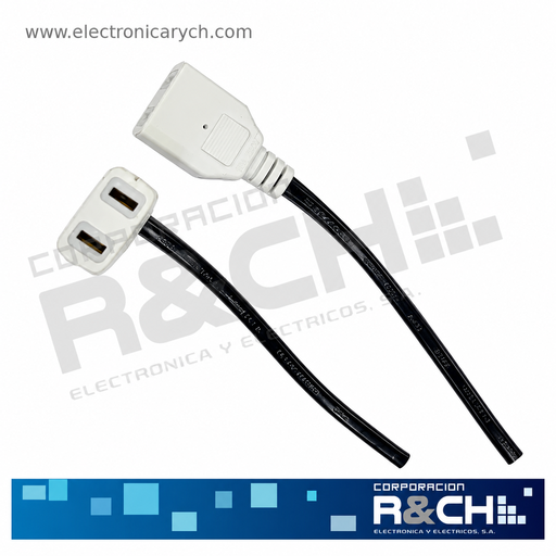 [222] 222 Tomacorriente Sencillo tipo Pendulo con Cable 110V 10A hule