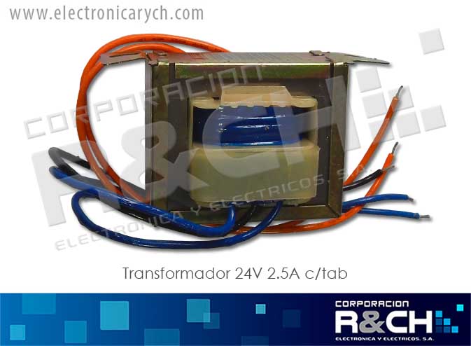 TF-24/2.5T transformador 24V 2.5A c/tab
