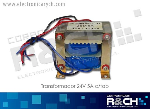 [TF-24/5AT] TF-24/5AT transformador 24V 5A c/tap