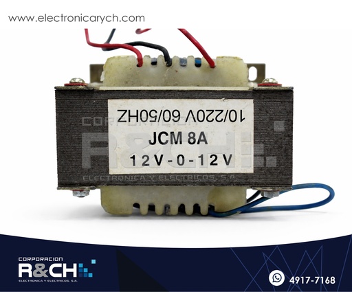 [TF-24/8AT] TF-24/8AT transformador 24V 8A c/tap