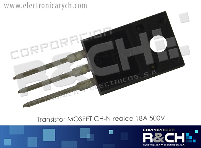 18N50 transistor MOSFET CH-N realce 18A 500V