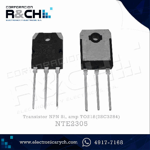 [NTE2305] NTE2305 transistor NPN Si, amp TO218(2SC3284)