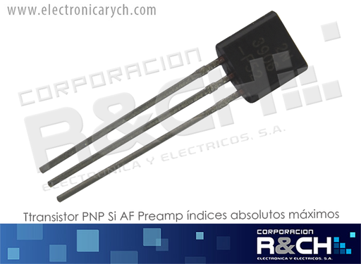 [Virtual Locations/CORPORACION R&CH, S.A.: Inventory adjustment] NTE159 transistor PNP Si AF Preamp 1A