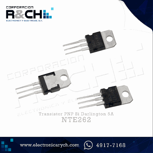 [NTE262] NTE262 transistor PNP Si Darlington 5A