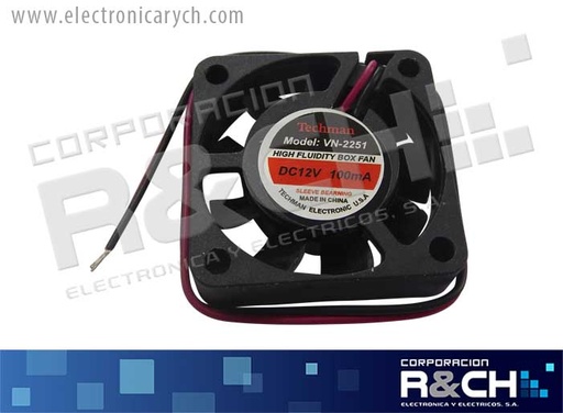 [FA-112] FA-112 Ventilador 12V DC 3x3x1" plastico Miyako