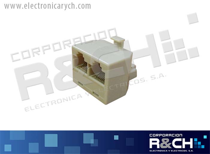 CN-TL0005 conector  RJ45  1 plug a 2 jack