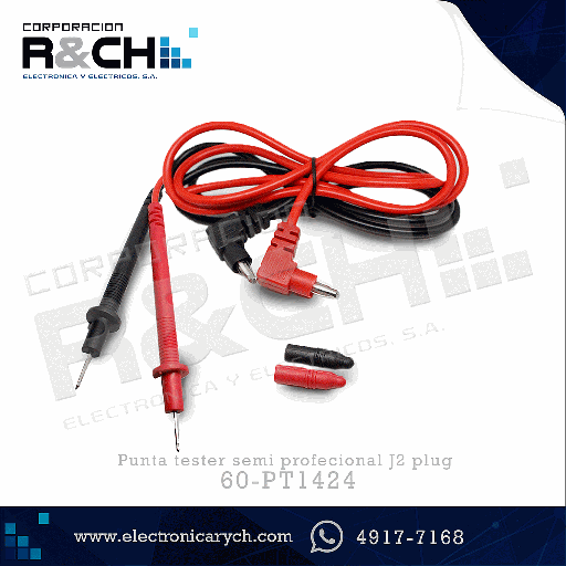 [60-PT1424] 60-PT1424 punta tester semi profesional J2 plug