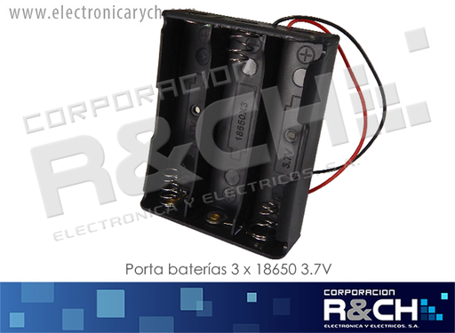 [PR-186503] PR-186503 porta baterias 3 x 18650 3.7V
