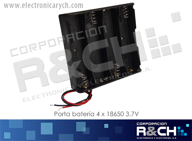 PR-186504 porta bateria 4 x 18650 3.7V