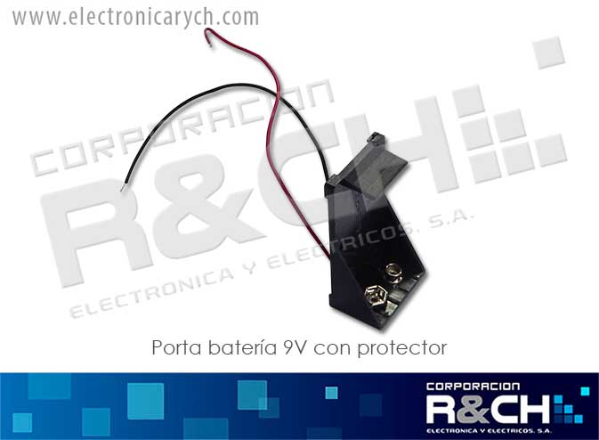 PR-B9VC porta bateria 9V con protector
