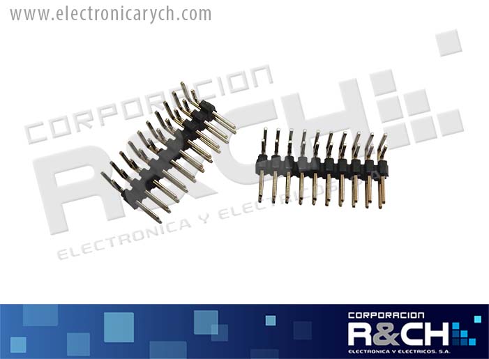 CN-IDC2X10MA conector IDC doble  2x10 pin macho angular