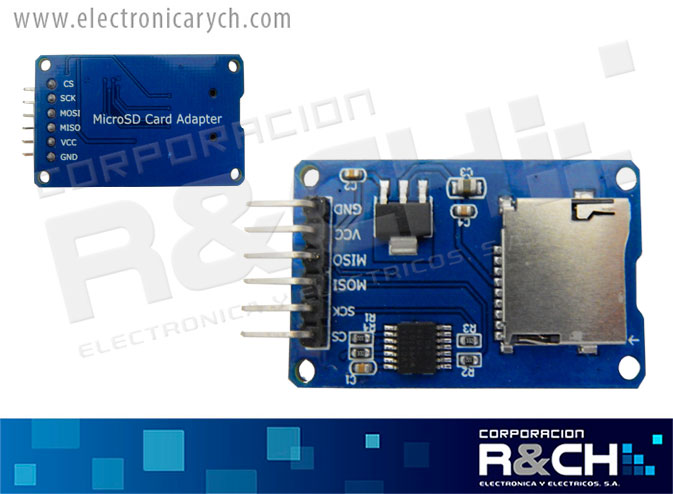 MD-MSDTF modulo micro SD, lector TF SPI for arduino