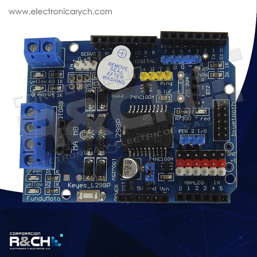 [MD-L298P] MD-L298P módulo puente H L298P shield para arduino