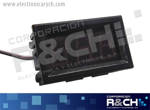 [VDC030R] VDC030R voltimetro DC 0-30V rojo digital