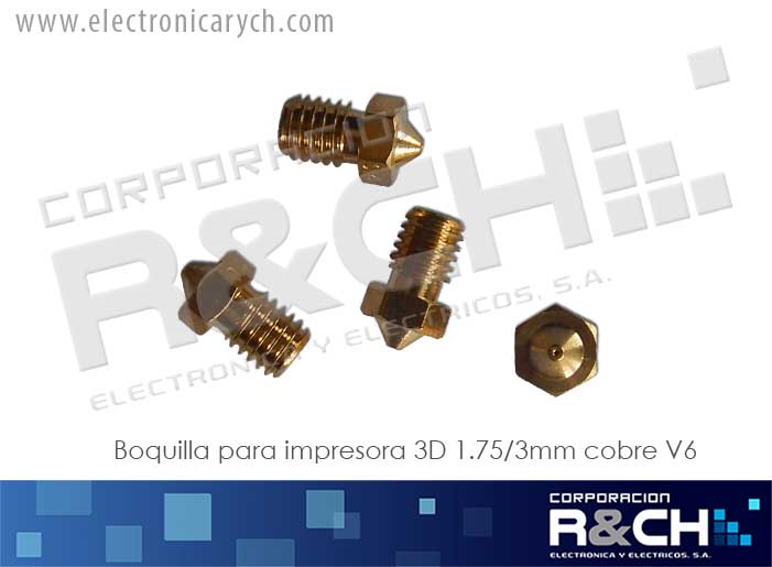 HM-1753 Boquilla Para Impresora 3D 1.75/0.3mm cobre V6