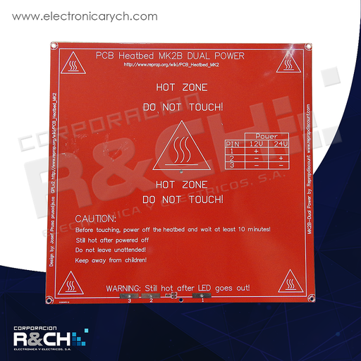 [PC-CI3D] PC-CI3D placa climatizadora para impresora 3D 21x21cm (8.5"x8.5" MK2B