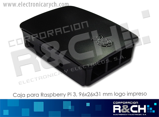 [BCMPI3] BCMPI3 caja para Raspberry pi 3, 96x26x31mm con logo impreso