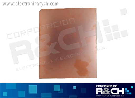 [PC-C5D] PC-C5D placa de cobre 6"x7" (17.3x15.5cm) doble cara baquelita aprox.
