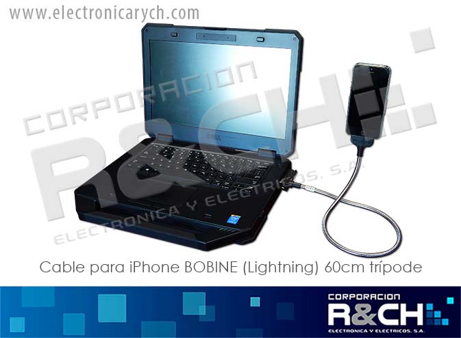 CB-ULC cable para iphone BOBINE AUTO (Lightning) 60cm tripode
