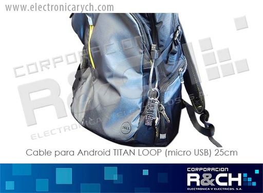 [CB-LPM] CB-LPM cable para ANDROID TITAN LOOP M (micro USB) 25cm