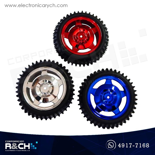 [RD-85G] RD-85G Rueda caucho para robótica diámetro 85mm ancho 38mm