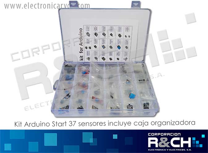SX-1027 kit arduino start 36 sensores incluye caja organizadora