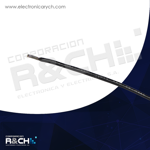 [CB-20NE] CB-20NE cable 1 mt calibre 20 negro estañado