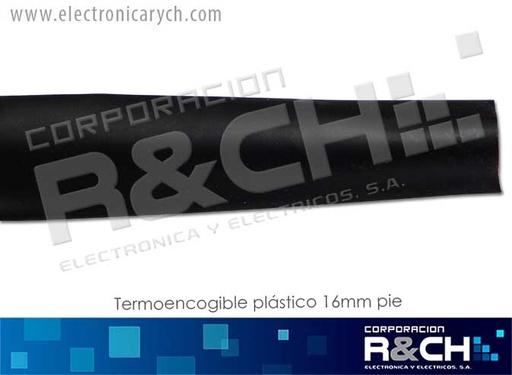 [TP-16] TP-16 termoencogible plastico 16mm. pie