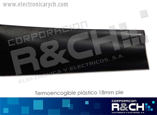 [TP-18] TP-18 termoencogible plastico 18mm. pie