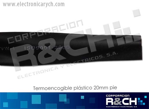 [TP-20] TP-20 termoencogible plastico 20mm. pie