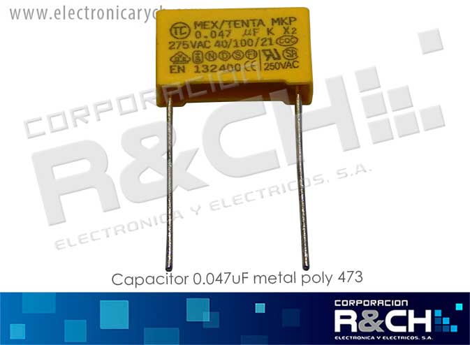 CC-0.047U/275 capacitor 0.047uF metal poly 473