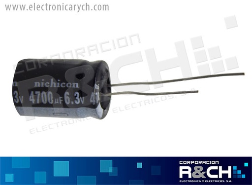 [FE-4700U/6.3] FE-4700U/6.3 filtro elect. 4700uF 6.3V