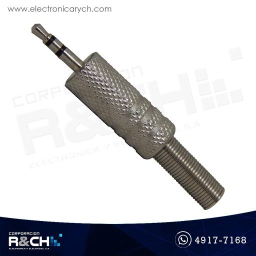 [PL-1104] PL-1104 Plug stereo 2.5mm metalico  c/cola